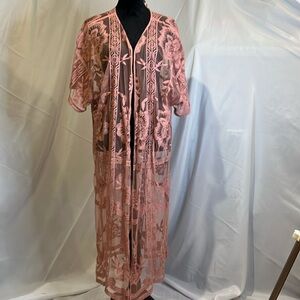 2/$30 LC Lauren Conrad Kimono/Cover up in Rose color Size L/XL